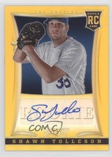 2013 Panini Select Rookie Auto Gold Prizm 2/25 Shawn Tolleson #243 1b8