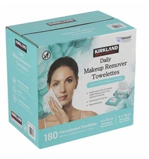 Kirkland Signature Daily Makeup Remover Towelettes Gentle Cleansing Wipes 180 CT