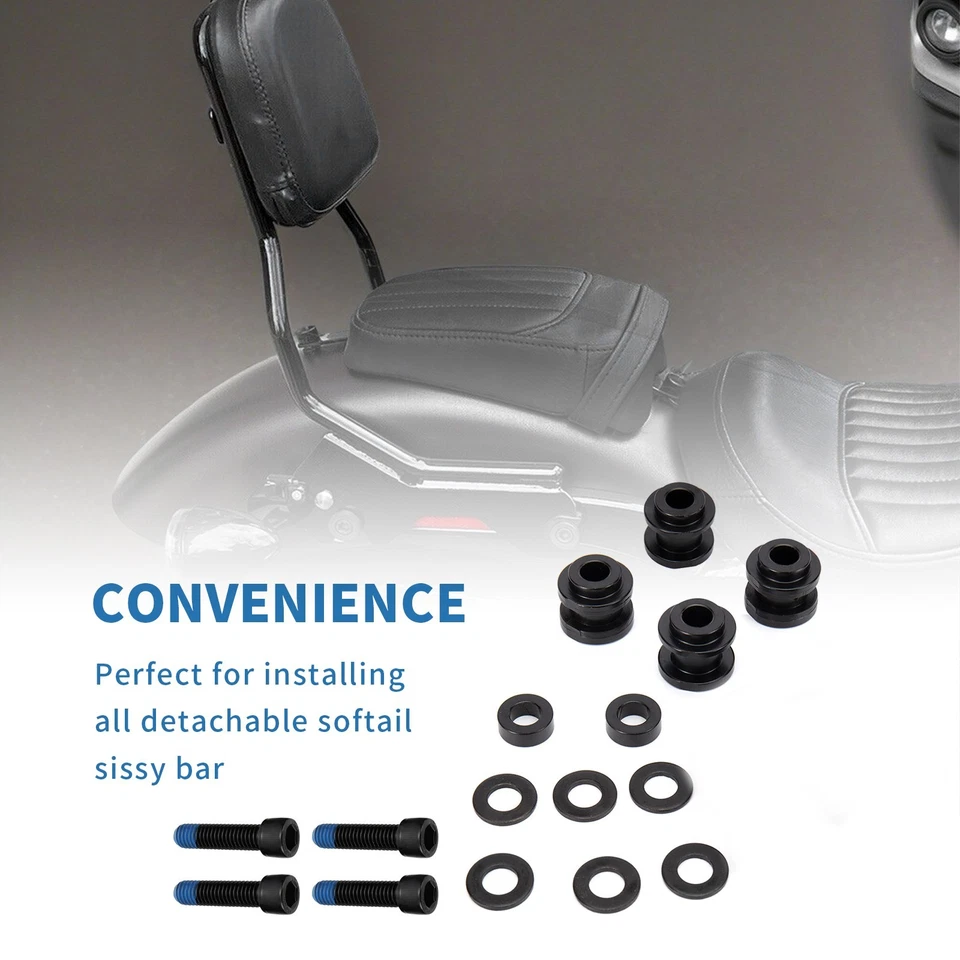 Herrajes de acoplamiento Sissy Bar para Harley Sport Glide FLSB Breakout FXBR 2018-up Foto 4 de 4