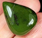 32Ct African Spiderweb Green Opal Cab SOG150 — photo 1