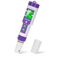 Pool pH Meter and Salinity Tester 6 in 1 Salinity pH ORP TDS EC and Temp Test...