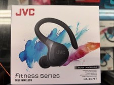 JVC Fitness Series HA-EC75T True Wireless Noise Cancelling Earbuds Black