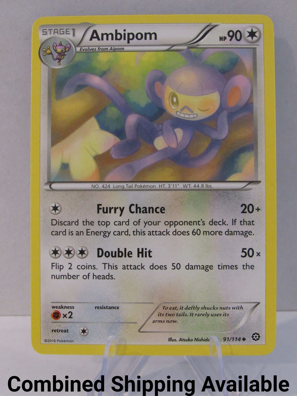 Ambipom 91/114 XY - Steam Siege NM English 16659