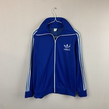 VINTAGE ADIDAS JACKET 80s SOCCER TRAINING JACKET TRACK TOP MEN M Made Hong Kong