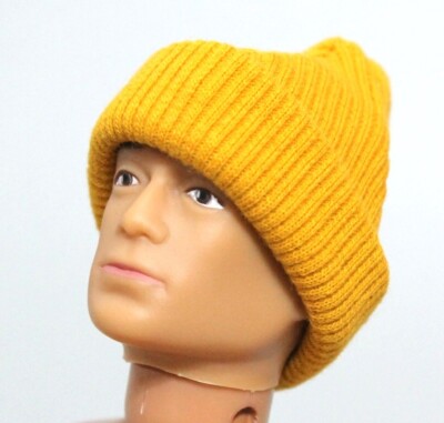 Vaman Vintage Action Man Maßstab 1:6 Senf Abenteurer Beanie Mütze (NUR MÜTZE)