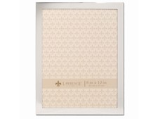 Lawrence 8x10 Flat Silver Metal Engravable Pi...