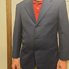 Pal Zileri Blazer Blue Wool Jacket 52EU 42US Italy EUC Drop 8