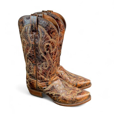Dan Post Real Brown Leather Stitched Cowboy Boots Dan Post Lacey - Women main image 4