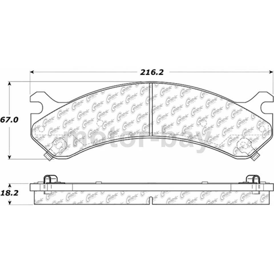 Pastillas de freno delanteras traseras para Chevrolet Express 3500 2011 2010 2009 2008 2007 2006 Foto 3 de 4