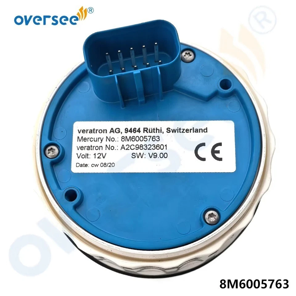 Tacômetro 8M6005763 SmartCraft com moldura SC-1000 0-7000 RPM para motor de popa Mercury - Imagem 2 de 4