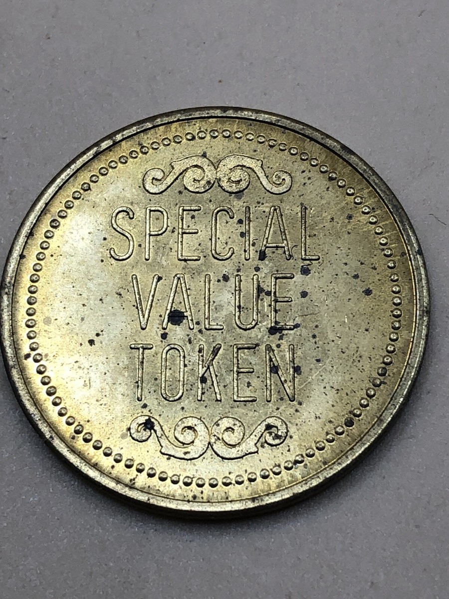 Ultra Rare 31 MM Brass Vintage Aladdins Castle SPECIAL VALUE TOKEN