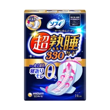 Sofy Chojyukusui Guard 330, Maxi Pads With Wings, Heavy Overnight