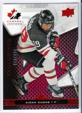 2018-19 Upper Deck Team Canada Juniors Exclusives #42 Aidan Dudas /225 - CANADA