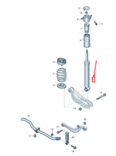 NEW AUDI A4 AVANT B9 REAR GAS SHOCK ABSORBER 8W0513035AJ GENUINE