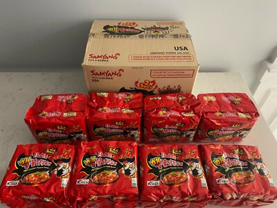 Samyang 2x spicy hot chicken flavor ramen 140 gr. 8x5 packs Exp.Date 08/31/2021