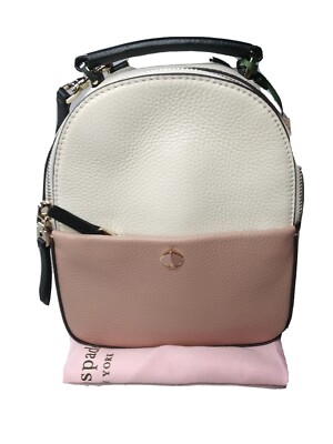 Kate Spade Polly MINI Convertible Backpack Peach~White  display picture 1