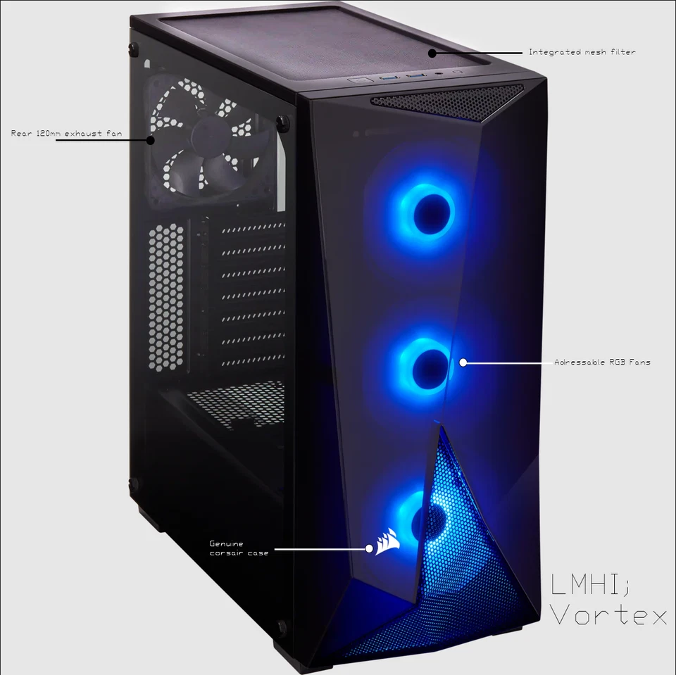 Professional Fast Gaming Pc (Intel I3, Gtx 1060, Windows 10 Pro, 450W Psu) - Image 2 of 4
