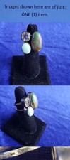 925 Sterling Silver Multi Color Gemstones Size 7 Ring 25ri740