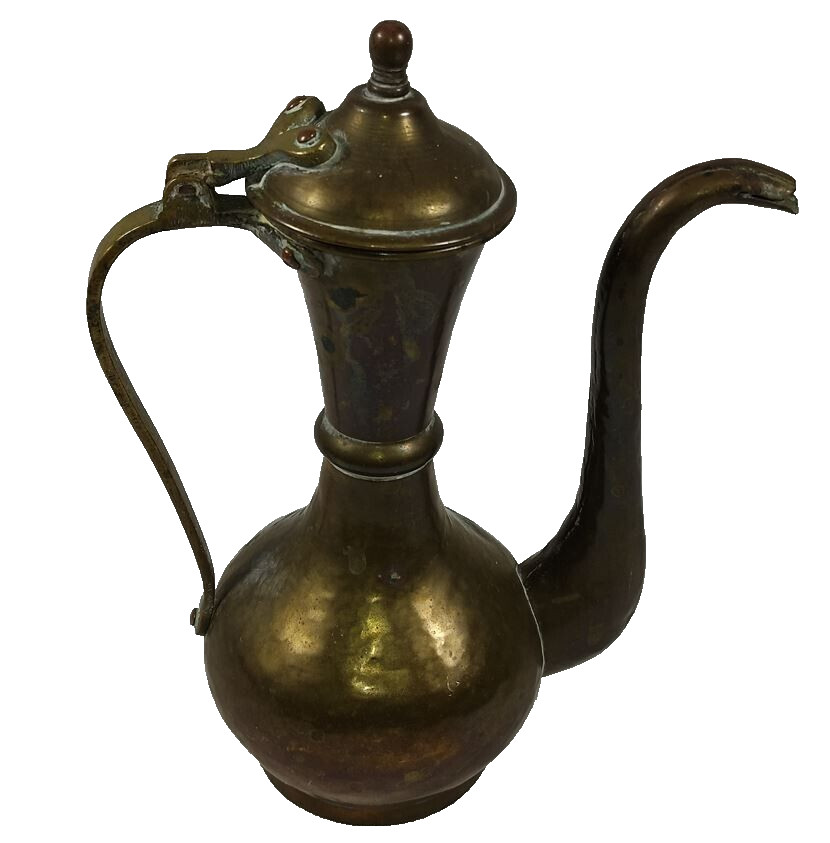 Antique Imperial Russian Hammered Copper Tea Coffee Pot Jug Pitcher Carafe 19th