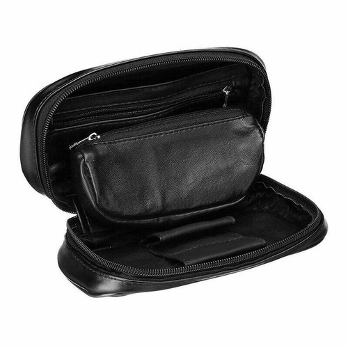 Retro Tobacco Pipe Pouch Leather Multifunctional Portable Bag Smoking Case - Picture 10 of 11