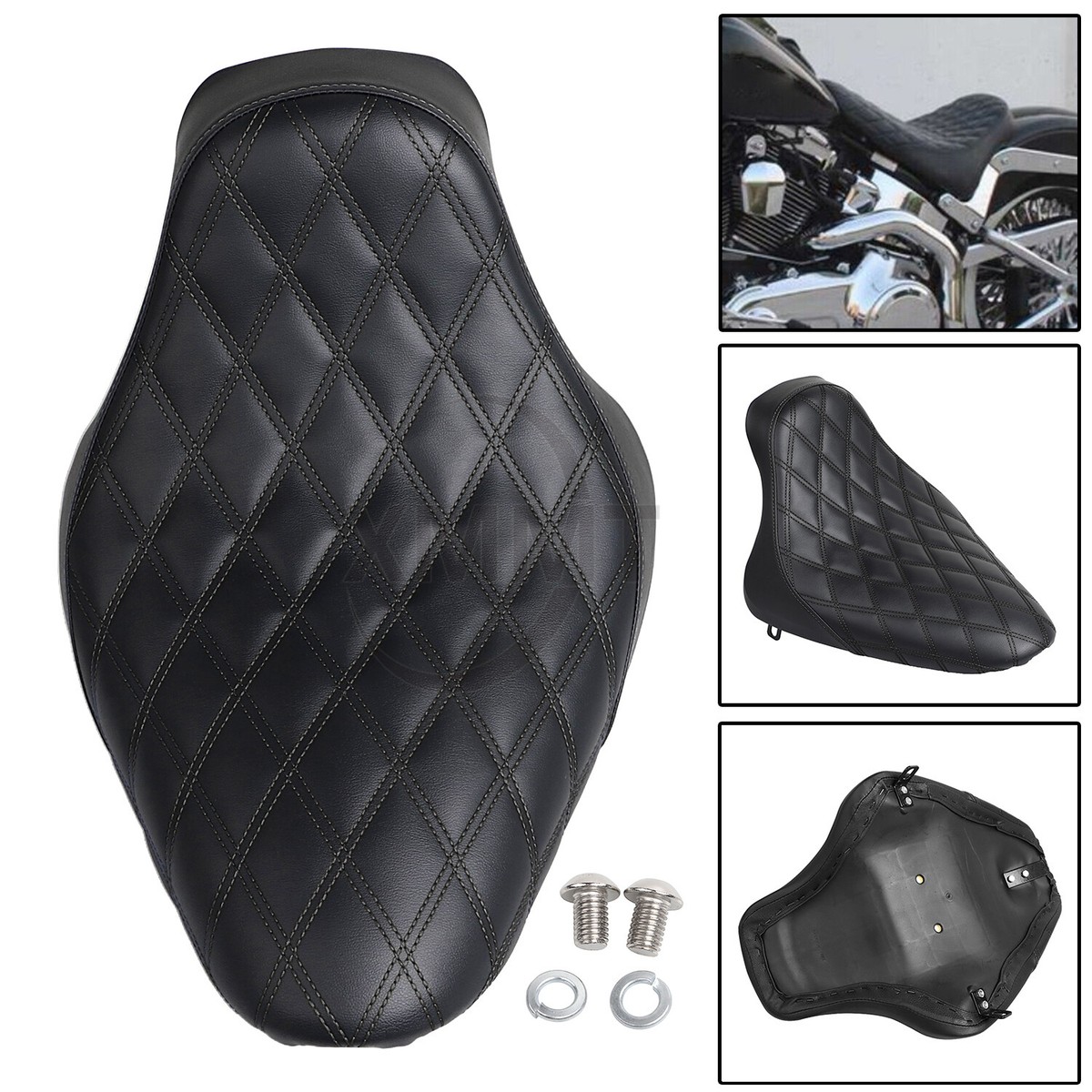 Driver Solo Butt Bucket Seat Fit For Harley Fat Boy Heritage
