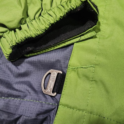 ZEROXPOSUR Reversible Boy Large 14/16 Coat Jacket Fleece Lined Hood Green Black - Picture 14 of 16
