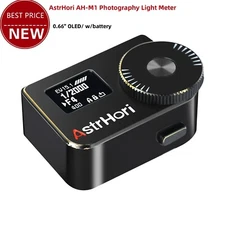 AstrHori AH-M1 Photography Light Meter with Cold Shoe for DSLR (Black & Brass)