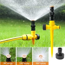 360° Rotation Auto Irrigation System Garden Lawn Sprinkler Patio Save Water USA