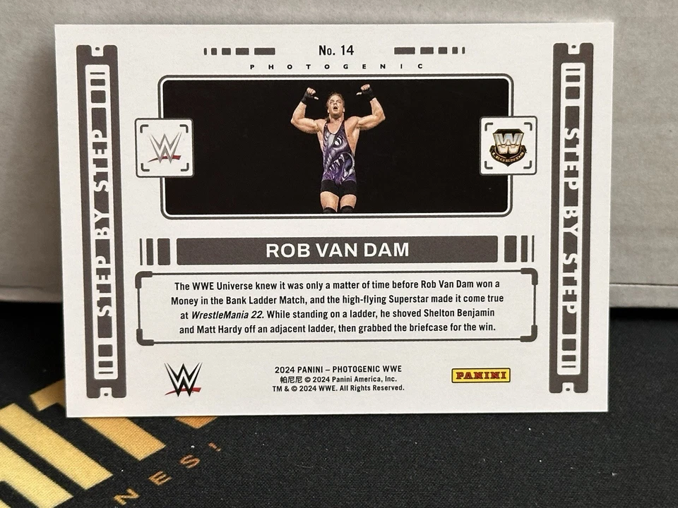 2024 Panini Photogenic WWE Rob Van Dam Step By Step Insert #14 SP - Image 2 of 2