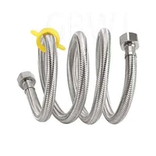 Water Inlet Pipe 304 Stainless Steel Braided Hose Water Heater Connection Pipe