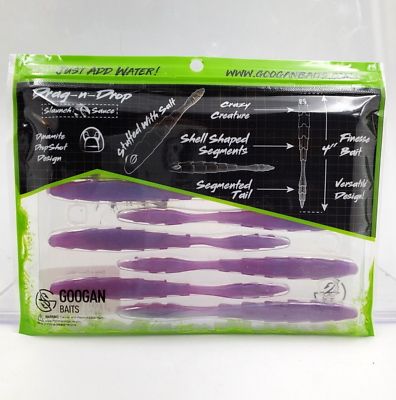 Googan Baits Mondo Worm Plum; 10 In