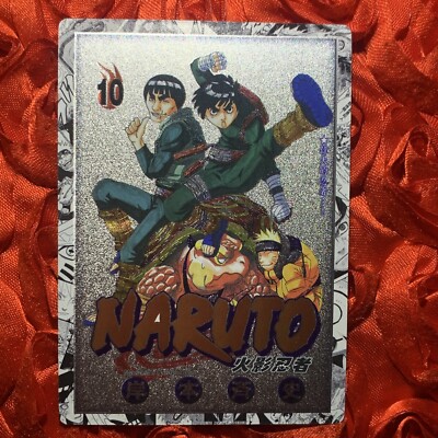 NARUTO & ROCK LEE & Guy Silver Anime GODDESS WAIFU Girl ACG Holo Card