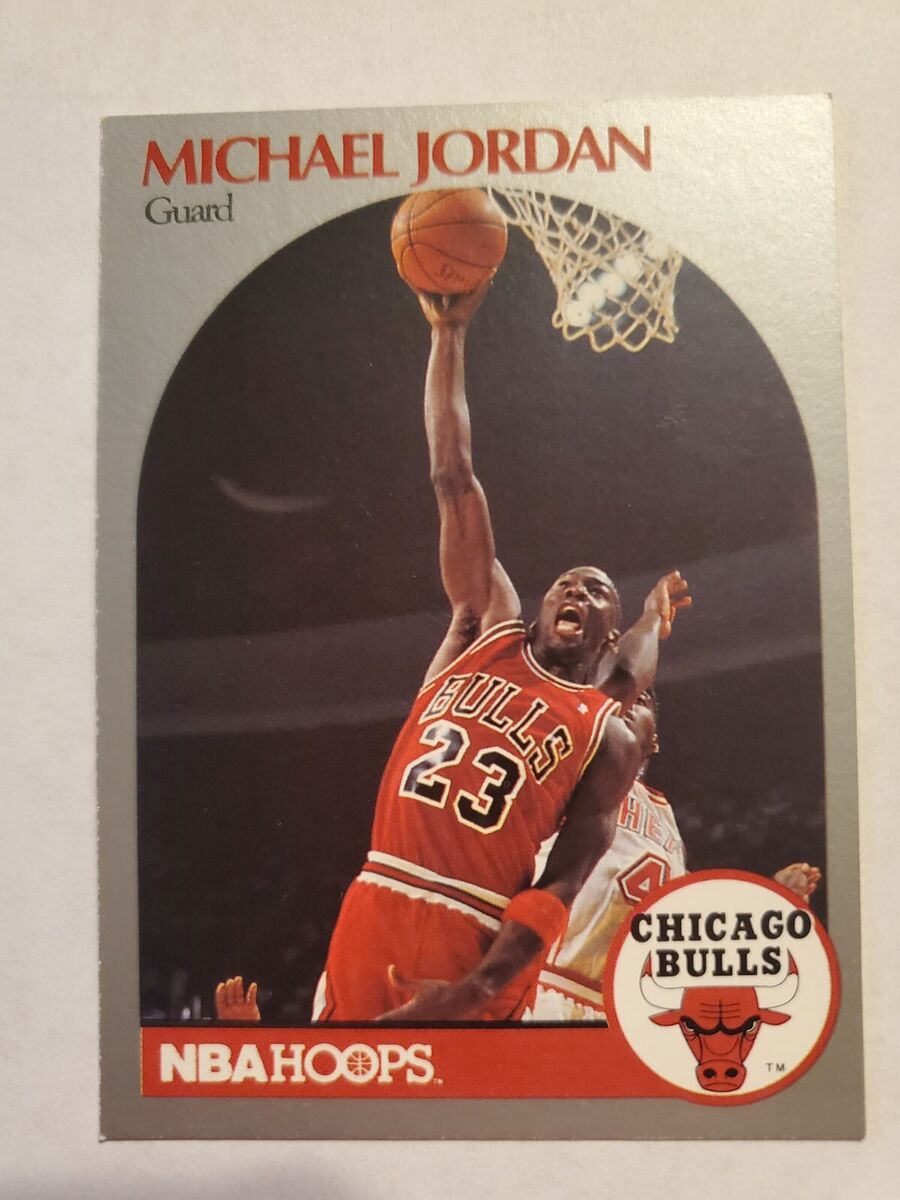 Michael Jordan NBA Hoops 1990 ERROR card, this is super rare Michael Jordan NBA Hoops 1990 ERROR card, this is super rare
