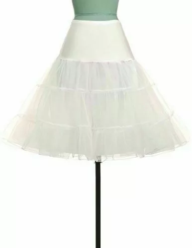 New 26" Retro Net Underskirt 50s Swing wedding Petticoat Rockabilly Tutu Skirt J - Picture 12 of 48