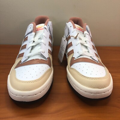adidas Originals Mens Forum Low CL - Basketball Shoes White/Beige Size 13.0