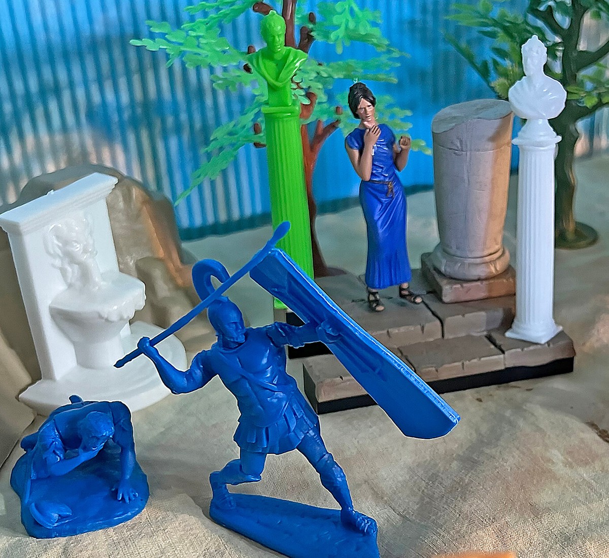 Super Deluxe Trojan War Playset - 60mm plastic toy soldiers