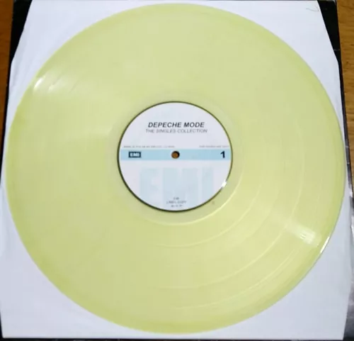 Depeche Mode  The Singles 86 98 promo vinyl clear yellow record VG+ RARE!