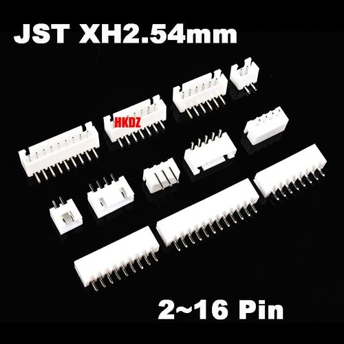 Kit 230 Pièces Connecteurs JST XH2.54mm - 2/3/4/5 Broches, Mâle/femelle, Pour Cartes électroniques