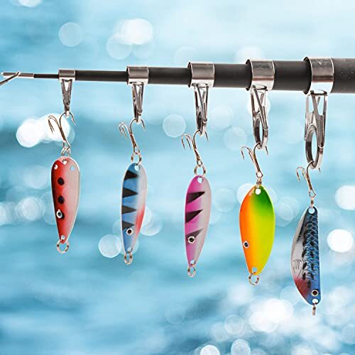 Fishing Spoons Metal Fishing Lures Kit, 30pcs Colorful Hard Fishing Spinner  - Image 2