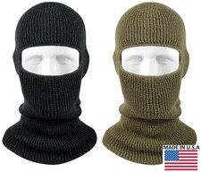 One-Hole Balaclava Ski Mask Acrylic Winter Face Mask Cold Weather US Made