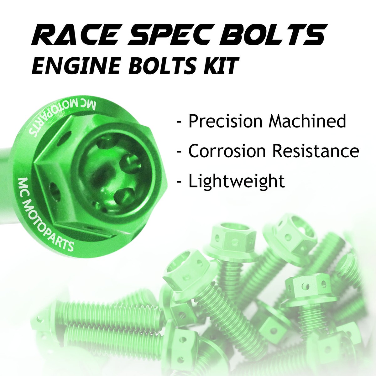 Green Crankcase Cover Engine Bolt For Kawasaki Ninja ZX-6R