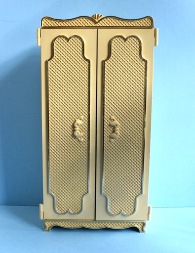 Vintage Barbie Doll WOLVERINE Wardrobe Armoire Hard Plastic Bedroom Furniture
