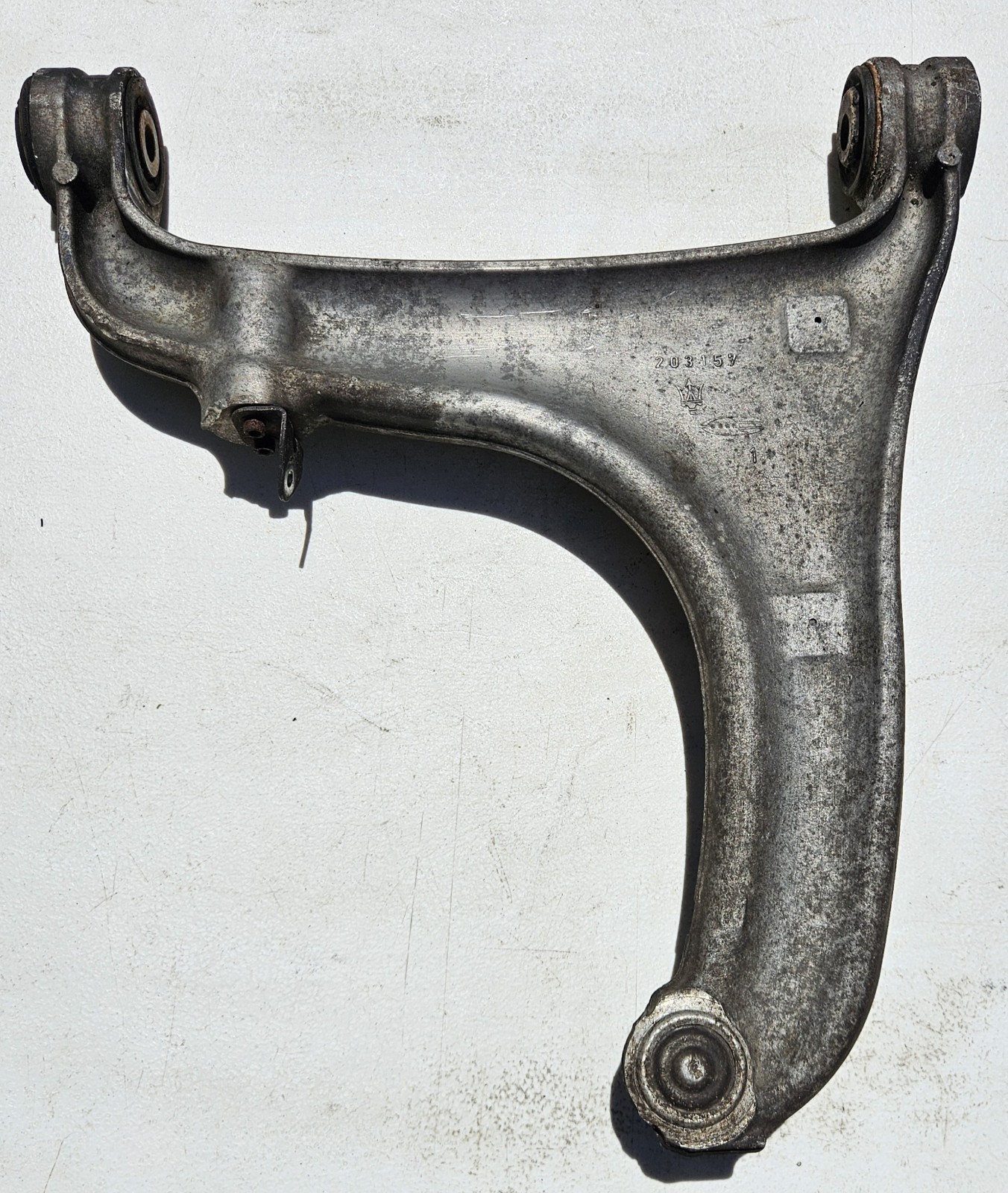 03-12 MASERATI QUATTROPORTE M139 REAR LEFT CONTROL ARM UPPER 203156 OEM