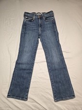 AYR Jeans Womens 28 Blue The Pop Straight Stretch Crop Mid Rise