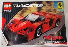 LEGO Racers: Enzo Ferrari 1:17 (8652) Incomplete Bags 2 & 3 Sealed w/ Manual