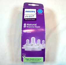 Philips Natural Response Nipples, Extra Slow Flow Flow 1 , 4-Pack,