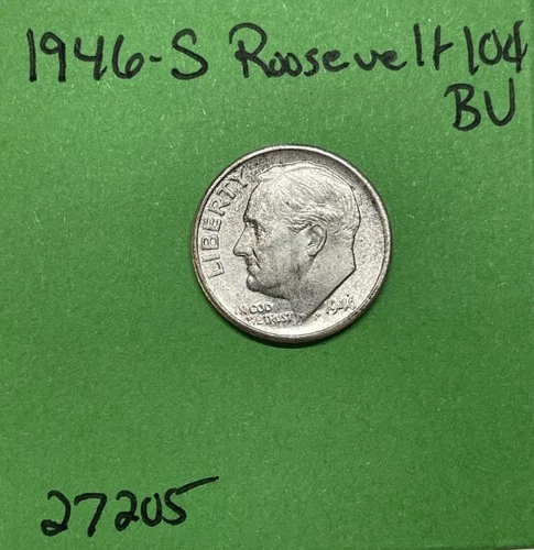 1946 S Roosevelt Dime BU Brilliant Uncirculated 90% Silver