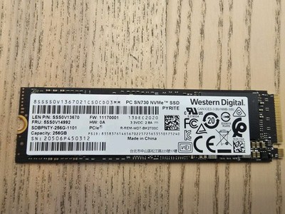 Tested Western Digital PC SN730 256GB SSD NVME