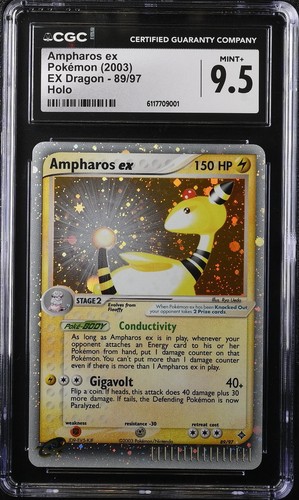 Ampharos ex graded CGC 9.5 for sale on eBay