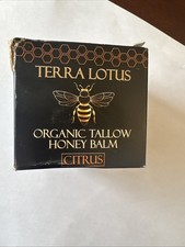 Terra Lotus Organic Beef Tallow Balm w/ Raw Honey Citrus Moisturizing Cream 2oz